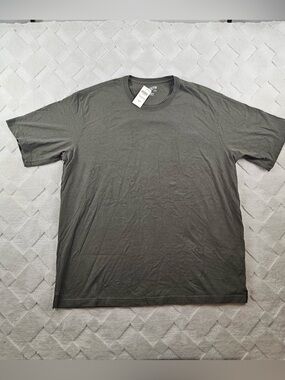 Duluth Trading Co Crew Short Sleeve Shirt Mens Extra Large Green Relaxed Fit